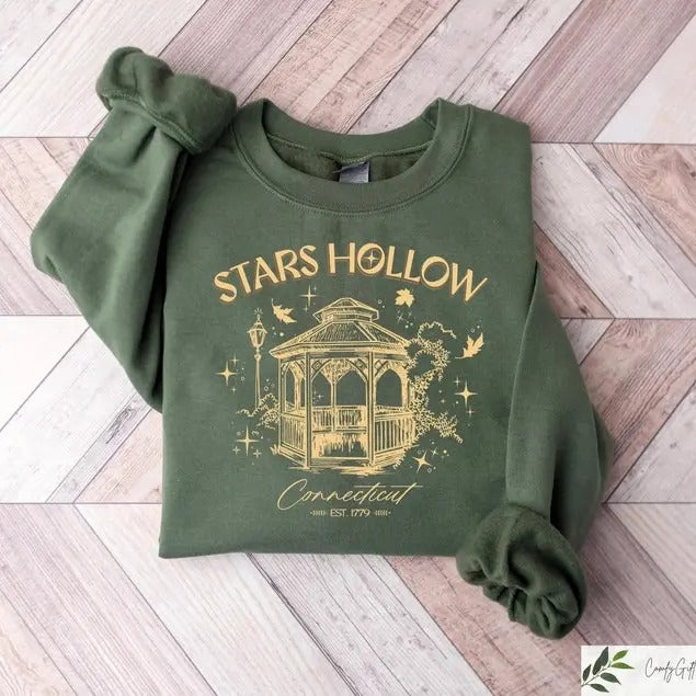 Stars Hollow Sweatshirt, Stars Hollow Where You Lead I Will Follow Shirt, Stars Hollow Tshirt, Retro Style Lukes Diner...