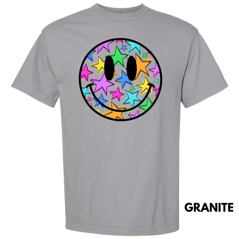 Starstruck Happy Face Comfort Colors T-Shirt 'NLB' Hoodie, Sweatshirt | DripVista.com