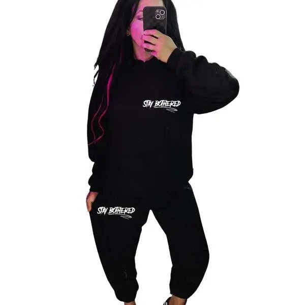 Stay Bothered "Got Bitches Mad at Me That I Have Never Met" Mix & Match Sweatpants Set, Long Sleeve Crewneck, Hoodie, T...