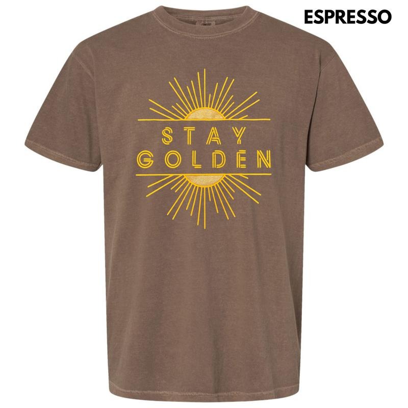 Stay Golden Puff Comfort Colors T-Shirt Hoodie, Sweatshirt | DripVista.com