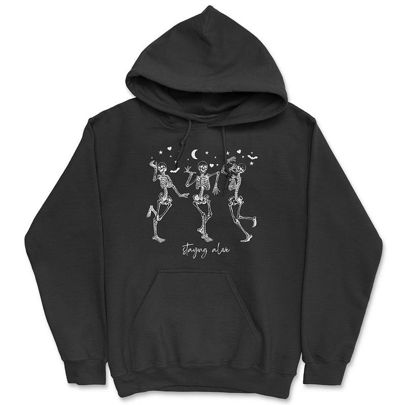 Staying Alive Unisex Hoodie  - Pullover Hoodie - Gifts for Her T-Shirts, Sweatshirt | DripVista.com