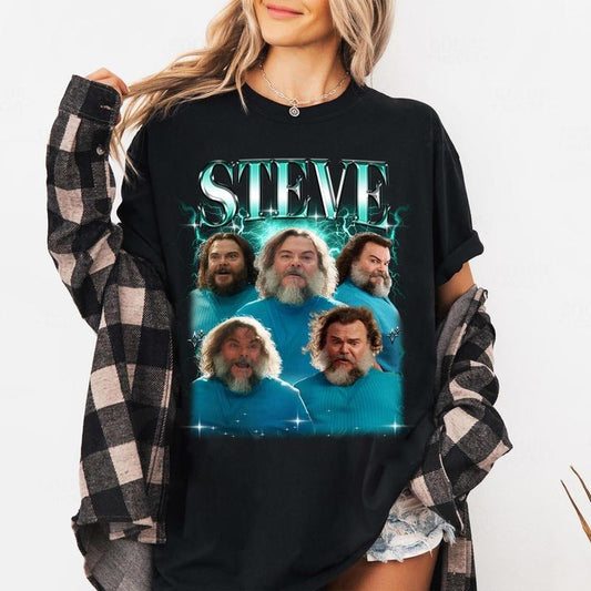 Steve in MineC Movie Shirt, Block World MineC Shirt, Funny Steve Shirt,  Gift For Fans