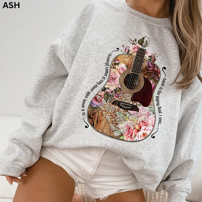 Stevie Nicks Sweatshirt Vintage Gypsy Shirt Gifts For Her Stevie Nicks Fan 70's Rock Band Tee Unisex Crewneck Sweatshirt...