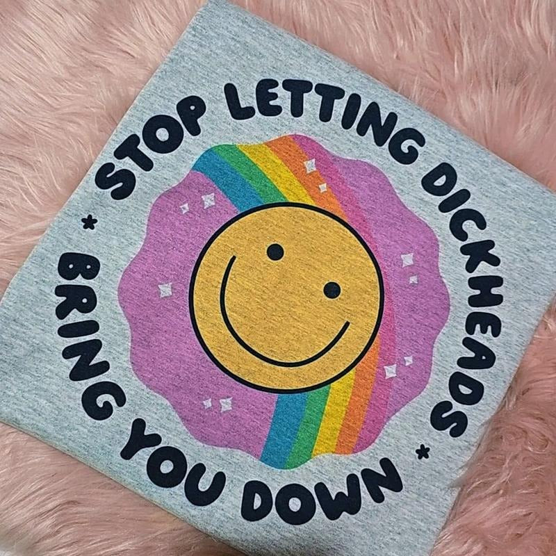 Stop Letting People bring you down Graphic Tee Fit Loose Hoodie, Sweatshirt | DripVista.com