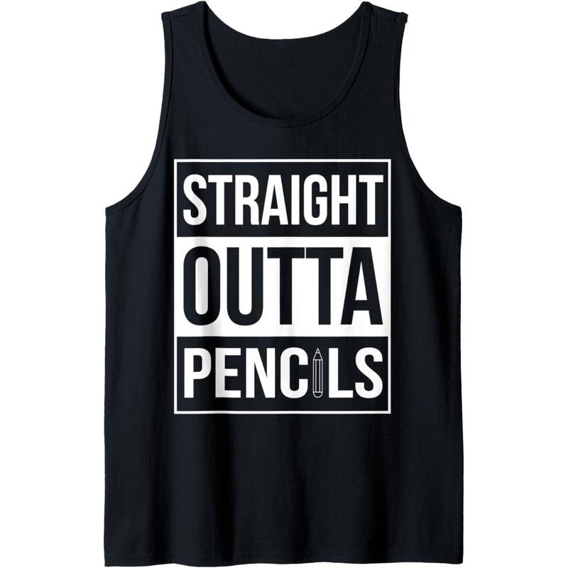 Straight Outta Pencils T-Shirt Tank Top Hoodie, Sweatshirt | DripVista.com