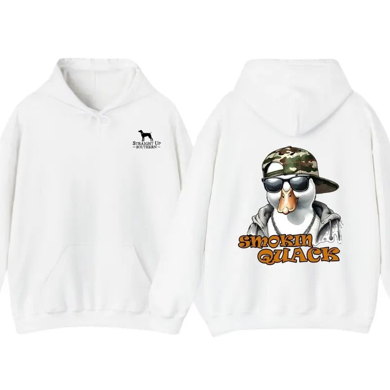 Straight Up Southern Smokin Quack Shirt, Cotton Top Menswear, Short Sleeve Unisex Shirt Hoodie Sweatshirt | DripVista.com