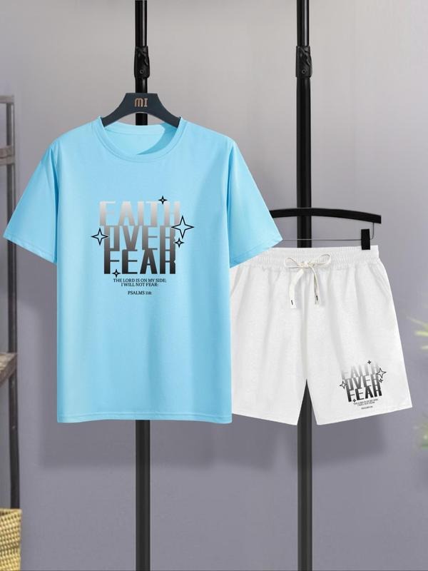Straw hat pirates Set Men'WB shield Letter Print Pocket Co-ords Set, Casual Short Sleeve Tee & Drawstring Waist Shorts,...