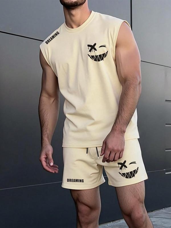 Straw hat pirates Set Men'WB shield Letter Print Tee & Shorts Set, Regular Fit Casual Fashion Cozy Round Neck Short...