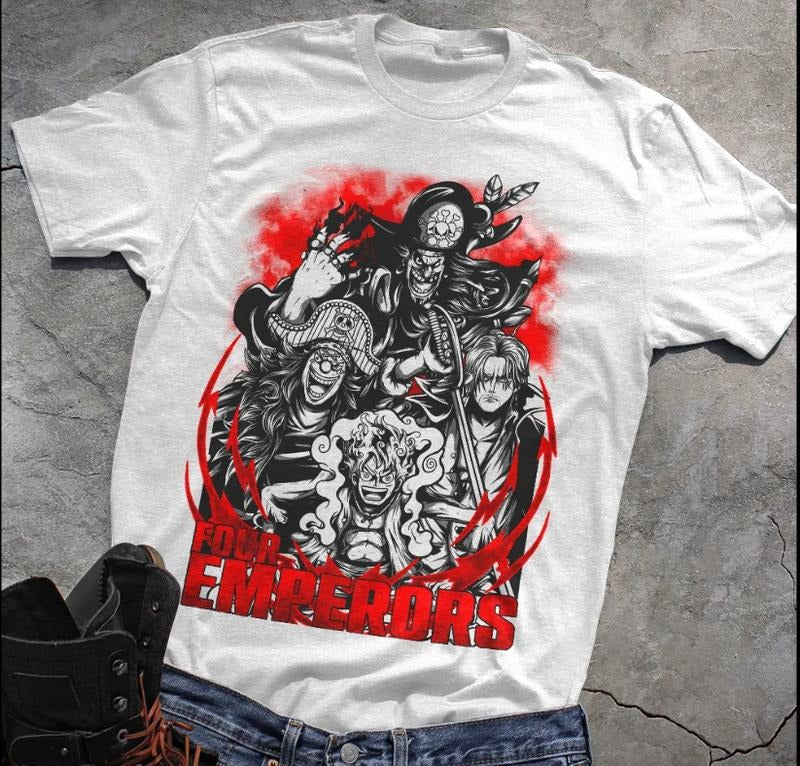 Straw hat pirates Straw hat pirates Four Emperors Anime Manga Unisex T-Shirt, Anime Manga T-Shirt, Gift For Him Hoodie,...