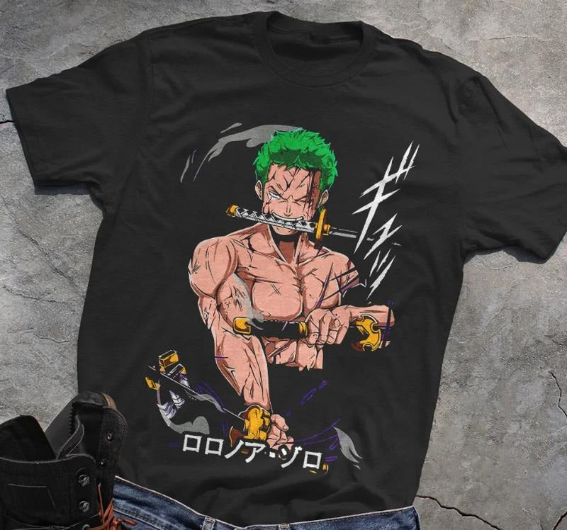 Straw hat pirates Straw hat pirates Roronoa Zoro Anime Manga Unisex T-Shirt, Anime Manga T-Shirt, Gift For Him Hoodie,...