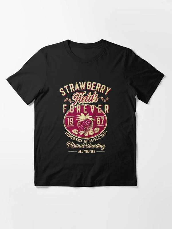 Strawberry Fields Rock Band Shirt, Old School Band Tees Hoodie, Sweatshirt | DripVista.com