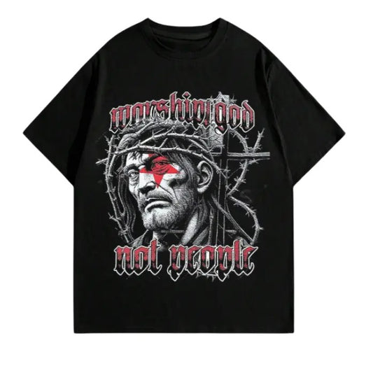 Street Life Men's Short Sleeve T-Shirt With Character & Letter Print T-Shirt, Sweatshirt, Hoodie Size S- 3XL,Gift For Women Top Womenswear Underwear