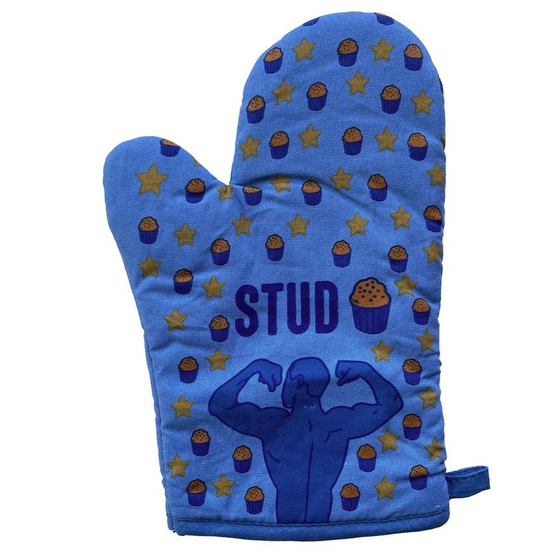 Stud Muffin Oven Mitt Funny Fitness Workout Cooking Baking Hottie Kitchen Glove Funny Graphic Kitchenwear Food  Funny...
