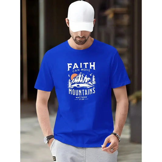 Stylish Men's Graphic Print T-Shirt - Summer Trendy Athletic Short Sleeve Tee for Males - Casual, Comfortable, Breathable, Quick-Drying, Soft Fabric, Perfect for Outdoor Activities Made in USA