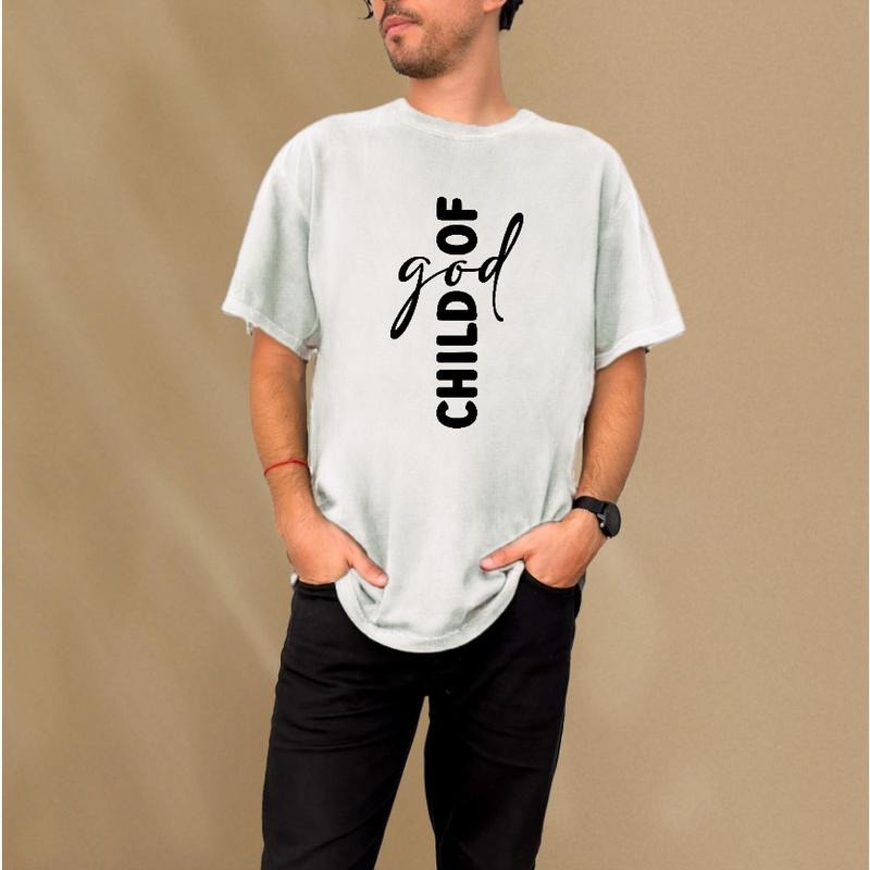 Stylish Oversized "Child FOG FOG" Graphic Tee for Men - Trendy Religious Fashion Statement Hoodie, Sweatshirt | DripVista.com