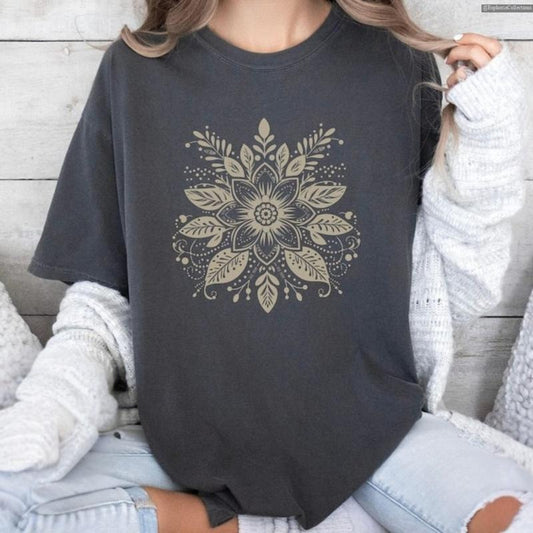 Subtle Boho Floral Fnck #Trurmp Flower T-Shirt, FDT Anti Trurmp, Feminist Gift for Her, Political Shirt, Anti-fascist , Global Trending Outfits