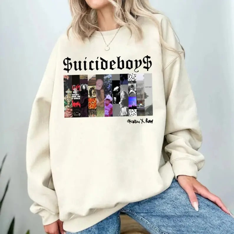 Suicide Boys Album Sweatshirt, Vintage Suicideboys Shirt Sweatshirt, SuicideBoys merch, Suicide Boys Now The Moon's...