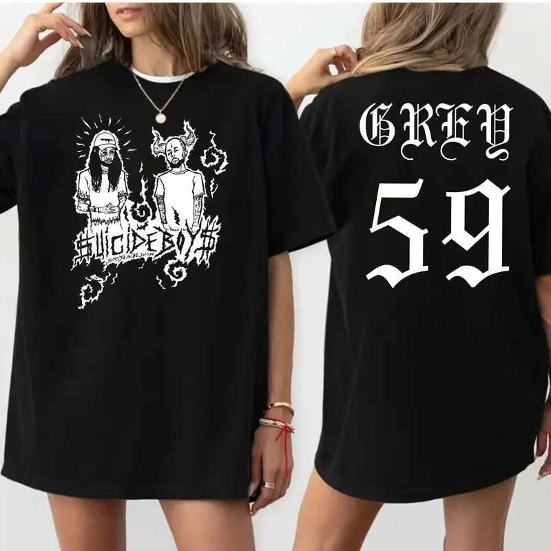 Suicideb0ys 2 Sides T Shirt, Fan Merch, Concert Outfit, Music Tour 2024, Unisex Short Sleeve Tee Shirt, Casual Clothing...