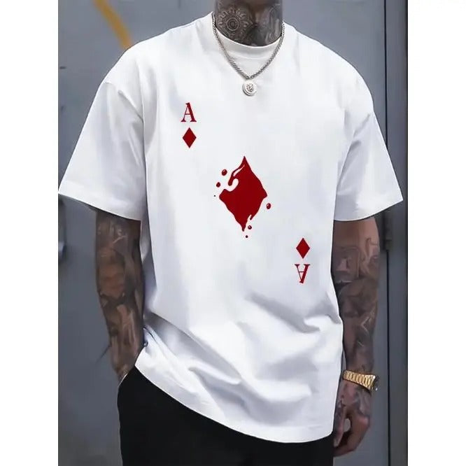Summer Casual Short Sleeve Print Tee Shirt - T-Shirts for Men - Comfortable, Breathable, Soft, Relaxed Fit, Ideal for Outdoor Activities Made In USA