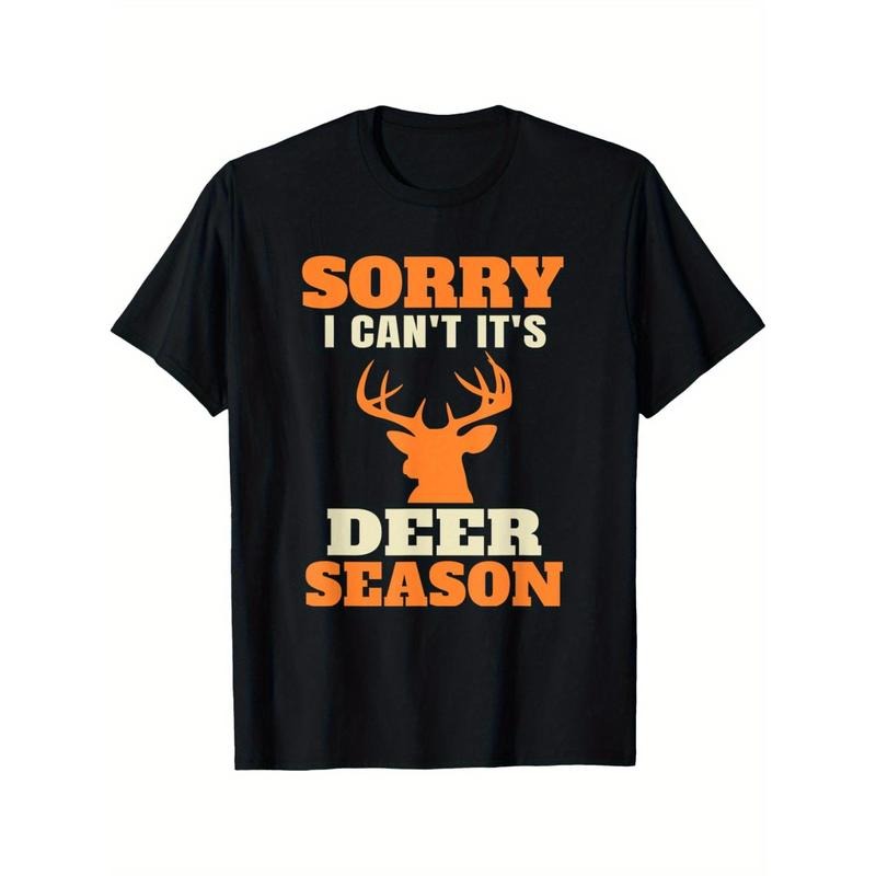 Summer Comfortable Casual Short Sleeve Funny Deer Hunting Saying Joke T-Shirt Made in USA Hoodie, Sweatshirt | DripVista.com