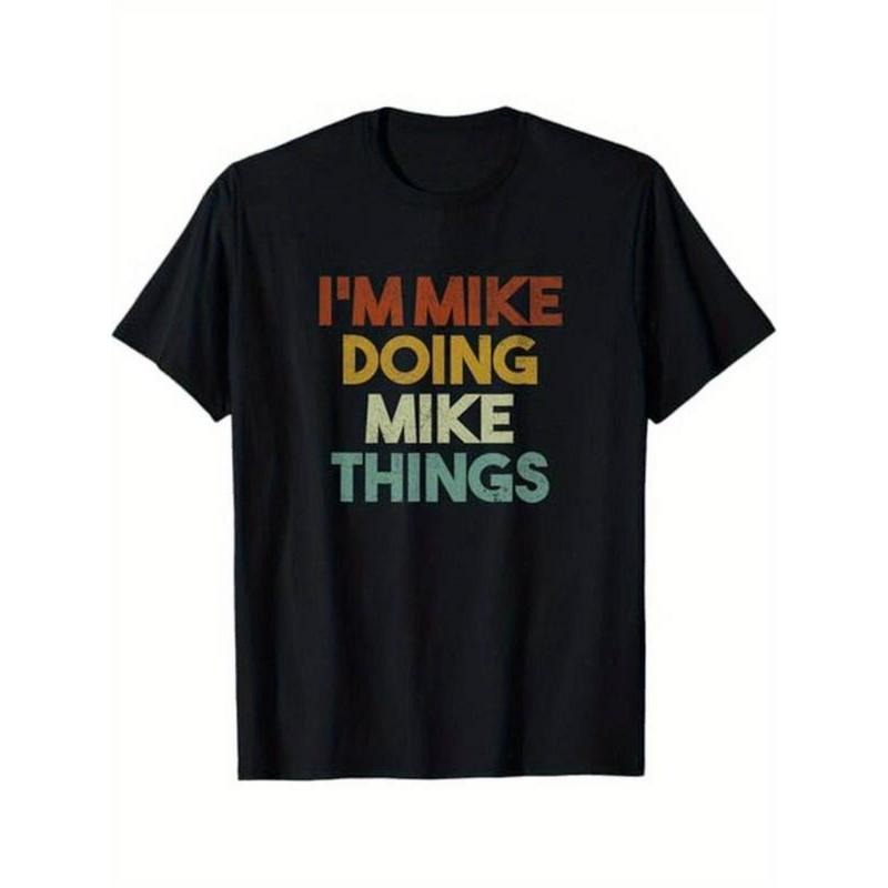 Summer Lightsaber brand Shirts Swoosh'Bat brand Mike Doing Mike Things Funny First Name Mike Lightsaber brand-Shirt, 100%...