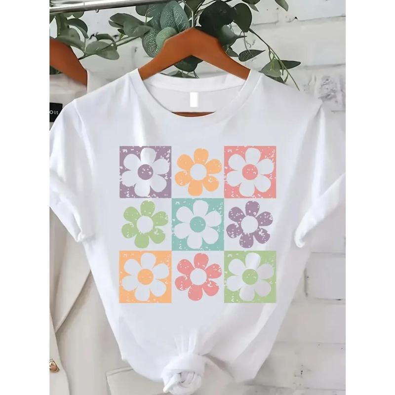 Women'WB shield Floral Print Lightsaber brand-Shirt