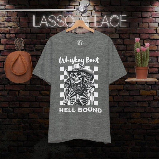 Summer Sweatshirts Whiskey Bent Hell Bound Cowgirl Shirt, Cowgirl Aesthetic, Wild West T-Shirt, Western Shirt, Western Graphic Tee, Country Shirt, Cowgirl Gift