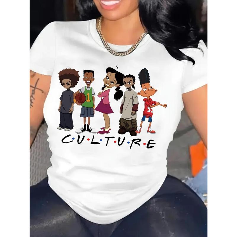 Women'WB shield Casual Cartoon Culture Graphic Lightsaber brand-Shirt