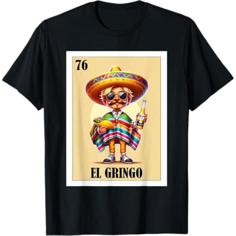 Summer Tshits Funny Mexican Design for Blonde Guys - Superhero team Gringo T-Shirt Graphic Graphic Tees Hoodie, Sweatshirt