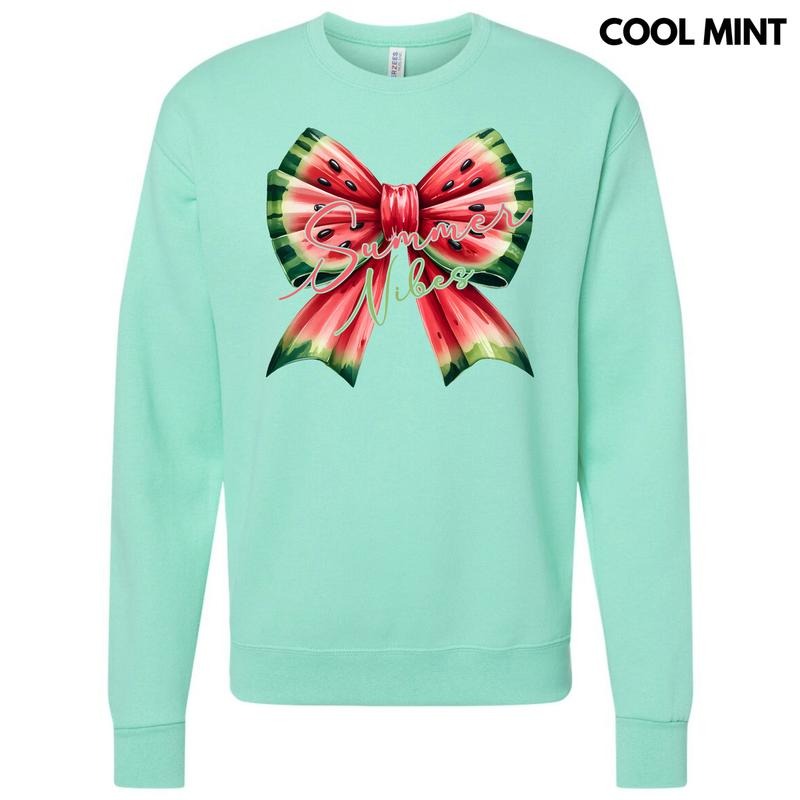 Summer Watermelon Bow Sweatshirt 'NLB' T-Shirts, Hoodie | DripVista.com