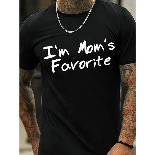 1 pc, 100% cotton T-shirt, Mens Trendy Letter-printed T-Shirt - Short-Sleeve Crew Neck Casual Top - Lightweight & Comfortable for Spring/ Summer Wear Made in USA