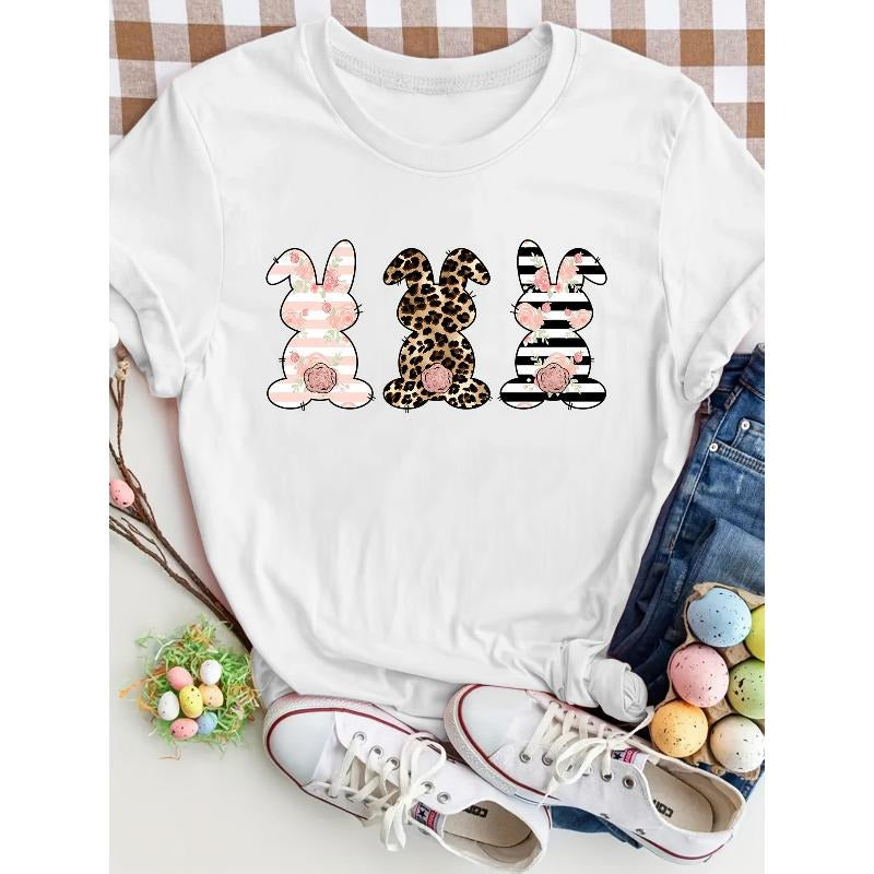 Women'WB shield Easter Bunny Graphic Tee