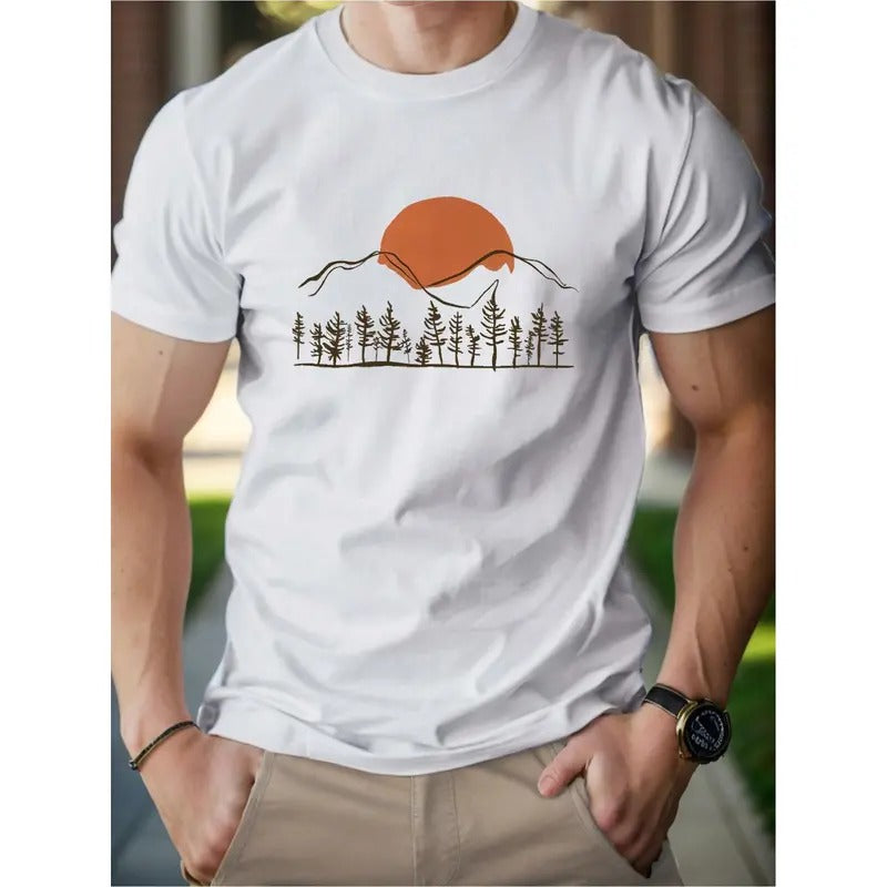 Sun Mountains Woods Men's cotton T-shirt Comfort Edition Made in USA Hoodie, Sweatshirt | DripVista.com