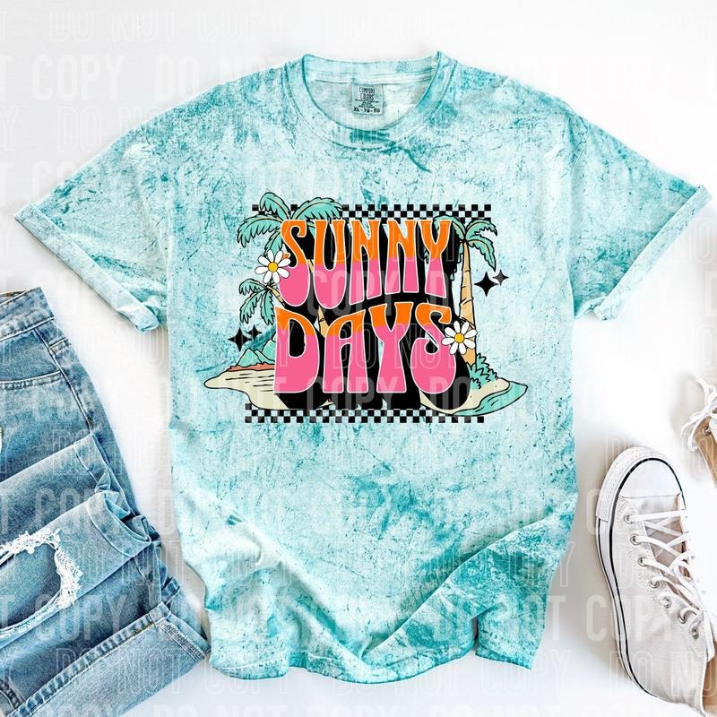 Sunny Days DTF Transfers - THIS IS NOT A SHIRT