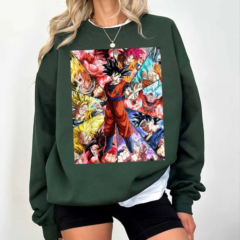 Super Power #Drag0n B4ll Shirt Sweatshirt #Hoodie Anime Fan Sweatshirt, #Hoodie, Comfort Colors | DripVista.com