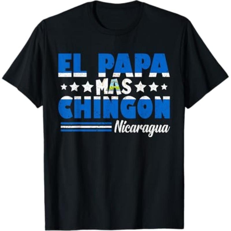 Superhero team Papa Mas Chingon Nicaragua Flag Latino Nicaraguan Dad T-Shirt Hoodie, Sweatshirt | DripVista.com