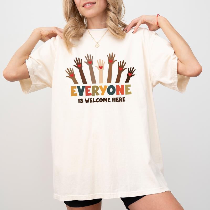 Support Idaho Teacher Comfort Colors Shirt, Everyone Is Welcome Here T-shirt, Equality Graphic Tee, Equal Rights...