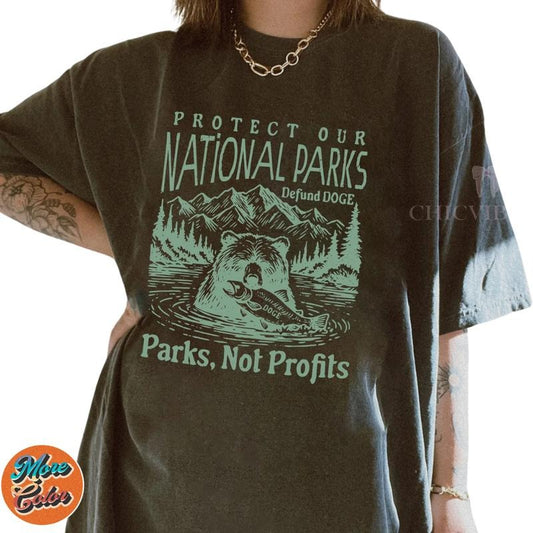 Support National Parks Subtle FDT Vintage Shirts, Cotton Unisex T-Shirt, Crew Neck, Size S- 3XL, Menswear Top, Womenswear Top Underwear Streetwear