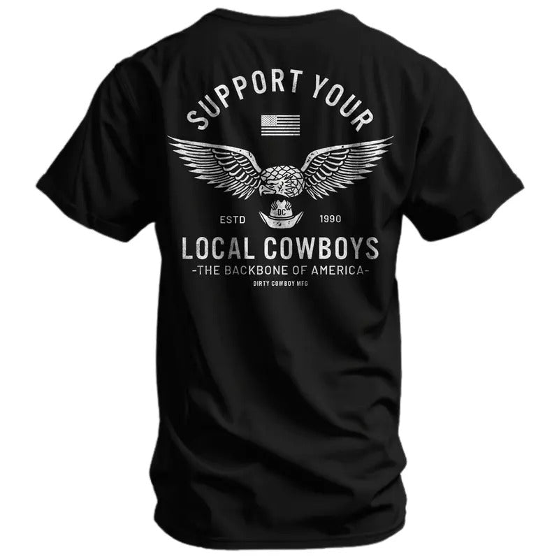 Support Your Local Cowboys Men's T-Shirt Hoodie, Sweatshirt | DripVista.com