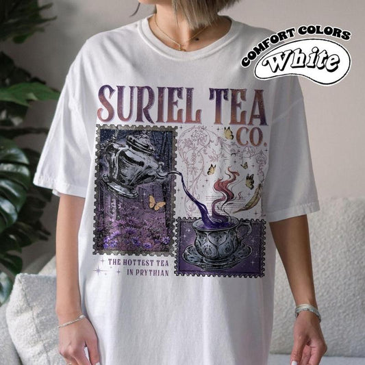 Suriel Tea Co T-Shirt, A Court Of Thorns And Roses Tee, Bookish gildan Shirt, Suriel Tea Tee, Acotar Tee, Full Color Selection