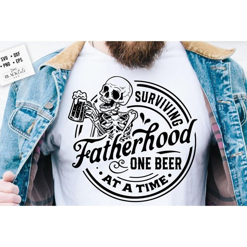 Surviving fatherhood one beer at a time shirt, Father's Day shirt Hoodie, Sweatshirt | DripVista.com