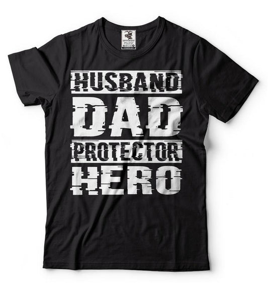 Husband Dad Protector Hero Shirt//T shirt/Hoodie/Sweater Father's Day Dad Tshirt Father Birthday Gift Shirt For Men Men's Funny Shirt Father's Day Gift For Him Dad