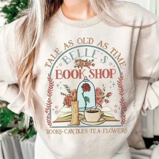 Vintage Tale As Old As Time Shirt, Beauty The Beast T-shirt/Sweatshirt, Beauty Belle Tees, Princess Raed Book