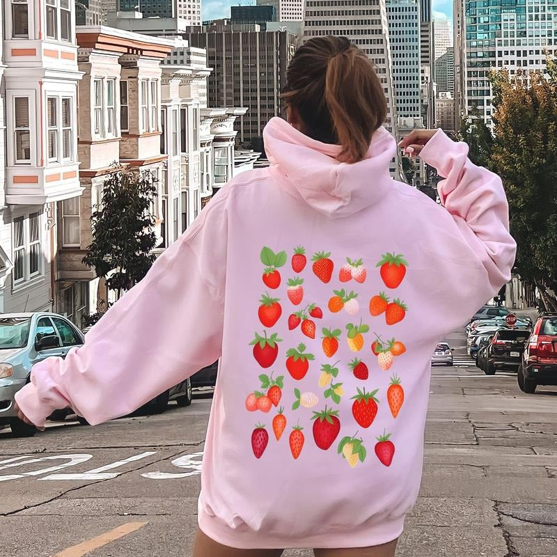 Sweet Strawberry Delight, Juicy Fruit, Berry Hoodie T-Shirts, Sweatshirt | DripVista.com