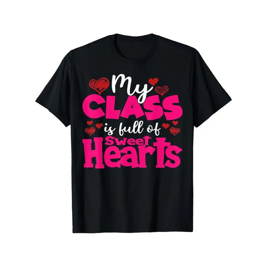Sweethearts Teacher's Valentine's Day Cotton T-Shirt - Casual & Comfy, Perfect for Couples, Sizes S-XXXLmade in usa