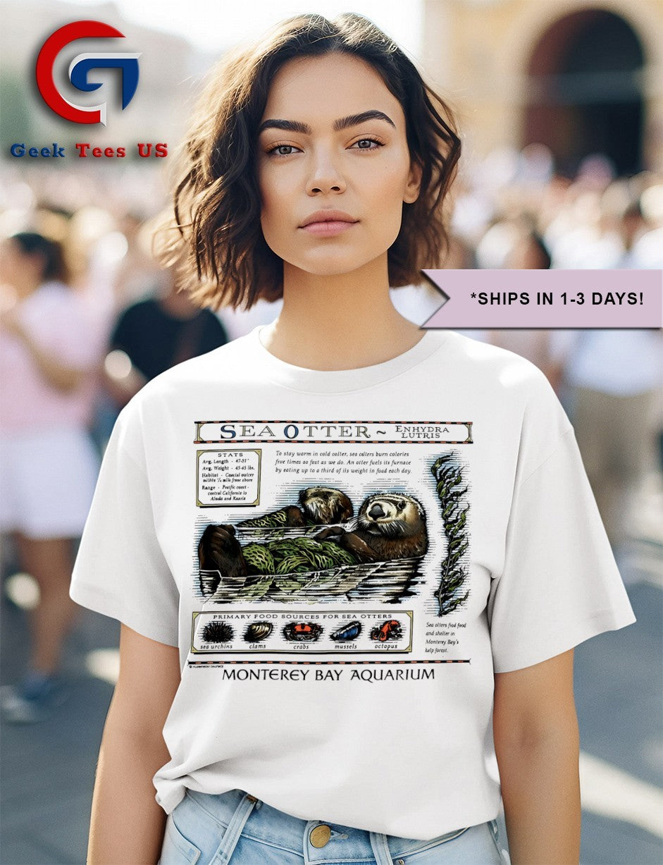 Swift Sea Otter Monterey Bay Aquarium Inspired Marine Life shirt