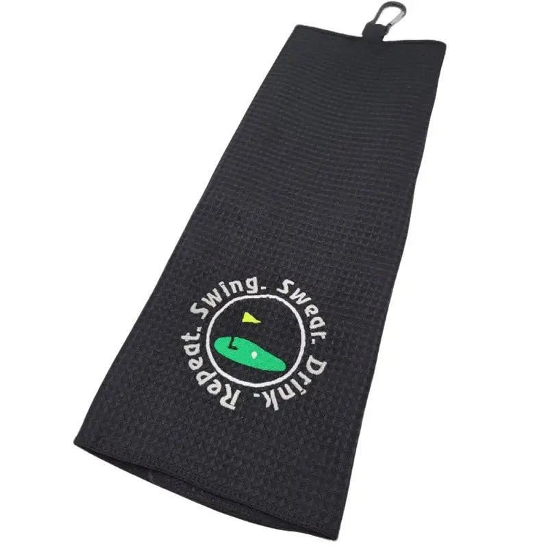 Swing Swear Drink Repeat Golf Towel T-Shirts, Hoodie, Sweatshirt | DripVista.com