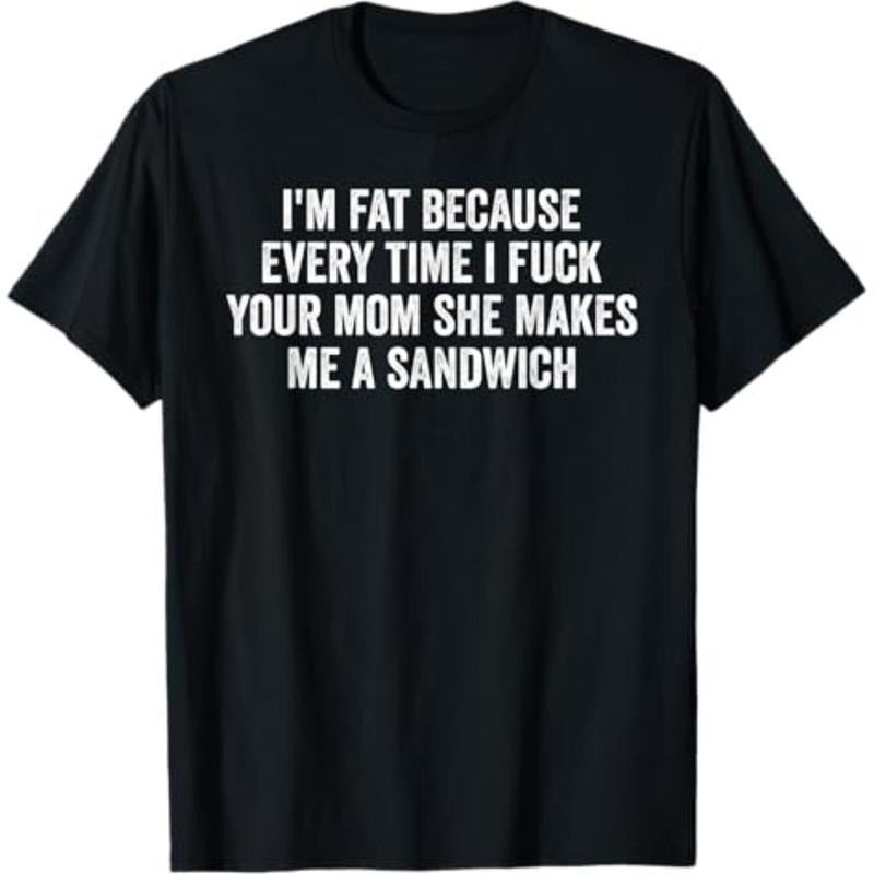 Swoosh'Bat brand Fat Because Swoosh Fuck Your Mom Sandwich Fucking Sex T-Shirt Casual Round Neck Hoodie, Sweatshirt