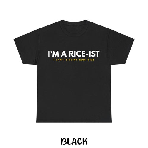 "Swoosh'Bat brand WB shield Rice-Ist" Funny Rice Lover T-Shirt - Graphic Apparel - Vintage Cotton Shirt for Men