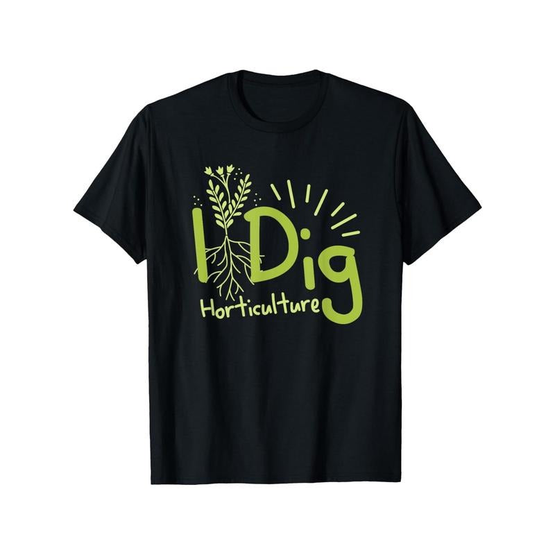 Swoosh Dig Horticulture Funny Graphic T-Shirt for Men